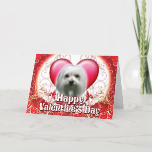 Happy Valentines Day Maltese Holiday Card