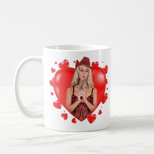 Happy Valentine's Day message from Kat Coffee Mug (Left)