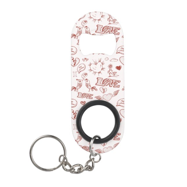 Happy Valentine's Day Mini Bottle Opener (Front)