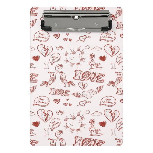 Happy Valentine's Day Mini Clipboard (Front)
