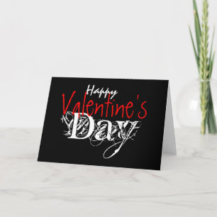 "Happy Valentine's day" modern blank Holiday Card