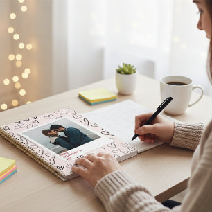 Happy Valentines Day Modern Stylish Romantic Photo Planner