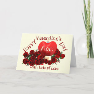 Happy Valentine's Day Mom Holiday Card