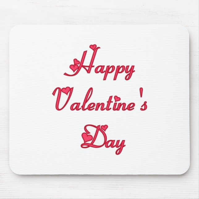 Happy Valentine's day Mouse Pad (Front)