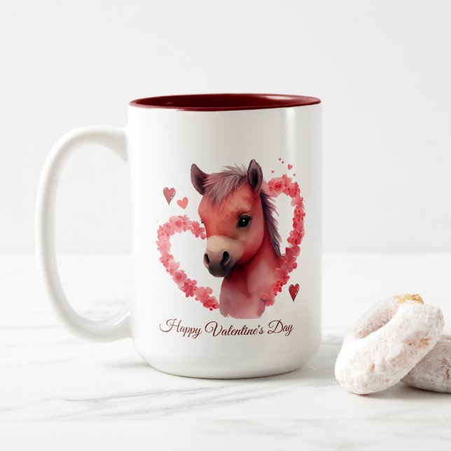 Happy Valentine's Day Mug (With Donut)