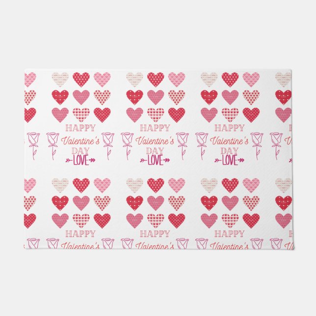 Happy valentine's Day my love     Doormat (Front)