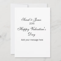 Happy Valentine's day name date message simple ele