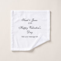 Happy Valentine's day name date message simple ele