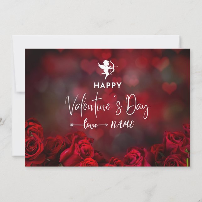 Happy Valentine's Day Note Card (Front)