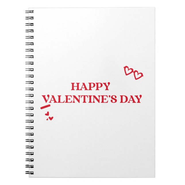  Happy Valentines Day  Notebook (Front)