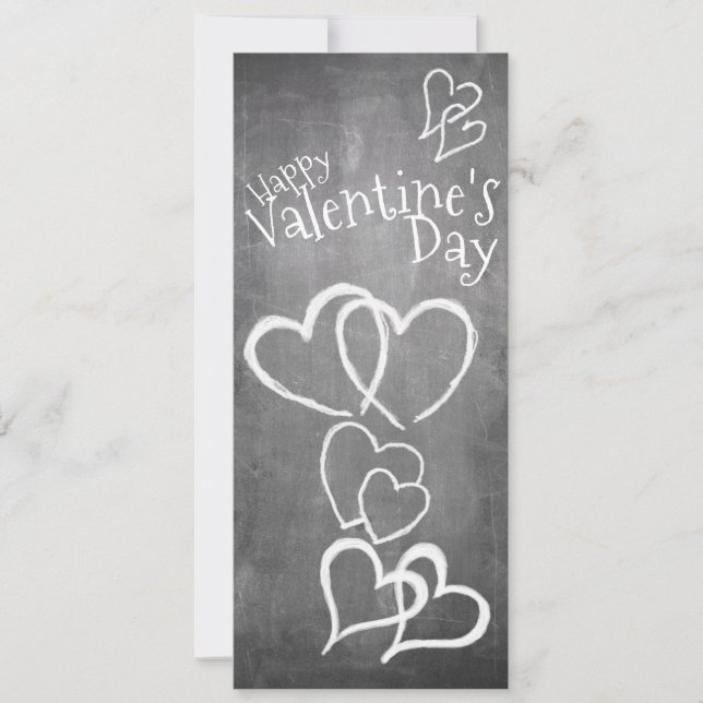 Happy Valentine's day on a chalk board (Front)
