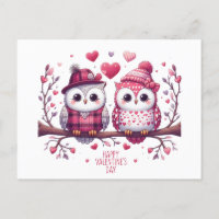 Happy Valentine's Day Owls