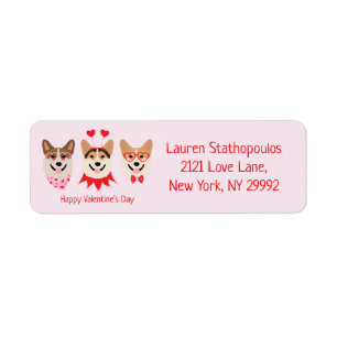 Happy Valentines Day Pembroke Welsh Corgi Dogs