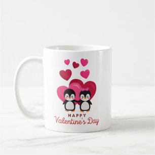 Happy Valentine's Day Penguin Coffee Mug