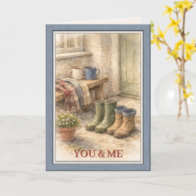 Happy Valentine's Day Perfect Couple Card (Yellow Flower)