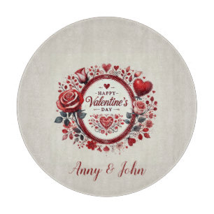 Happy Valentine's Day Personalized Cutting Board
