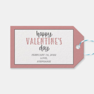 Happy Valentine's Day Personalized Gift Tags
