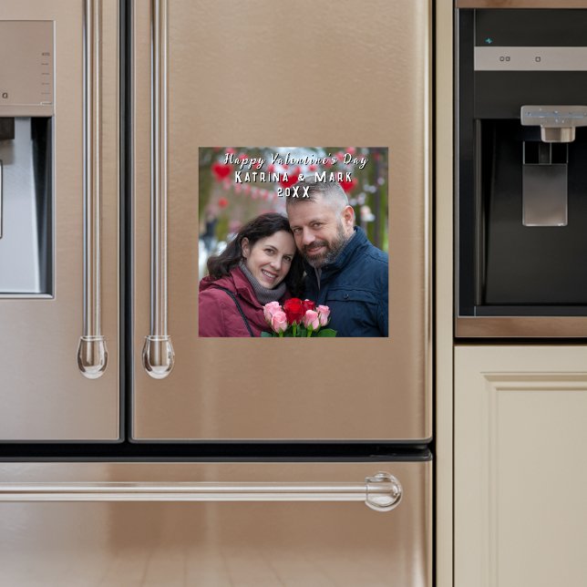 Happy Valentine's Day Personalized Magnetic Card (Creator Uploaded)