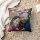 Happy Valentine's Day Personalized Photo & Names Throw Pillow<br><div class="desc">Add your favourite photo of you and your partner to this romantic puzzle in the personalize area. You can also add a "holiday greeting,  your names,  and the date." Sweet,  romantic gift for Valentine's Day,  anniversary,  or wedding.</div>