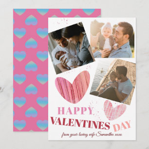 Happy Valentines Day Photocard Holiday Card