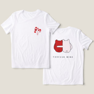 happy valentines day,pink and red,red hearts,valen Tri-Blend shirt