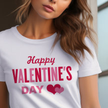 Happy Valentines Day Pink Hearts