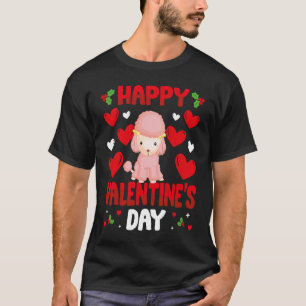 Happy Valentines Day Poodle Heart Love Animal   1 T-Shirt