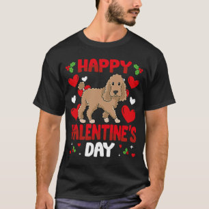 Happy Valentines Day Poodle Heart Love Animal T-Shirt