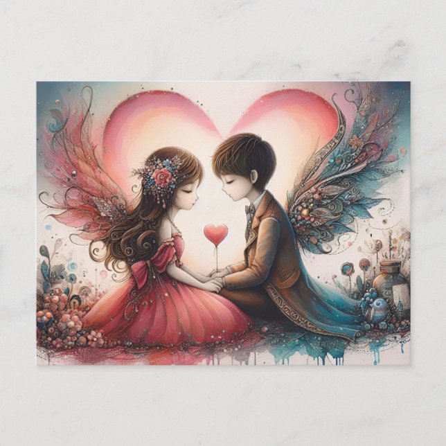Happy Valentines Day Postcard (Front)