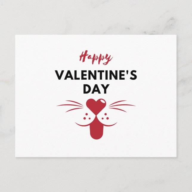 Happy Valentines Day Postcard (Front)