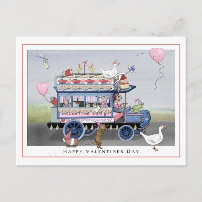 Happy  Valentines Day Postcard (Front)