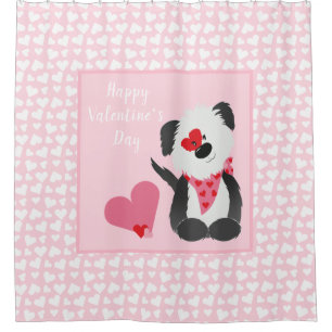 Happy Valentines Day Puppy Hearts Pink