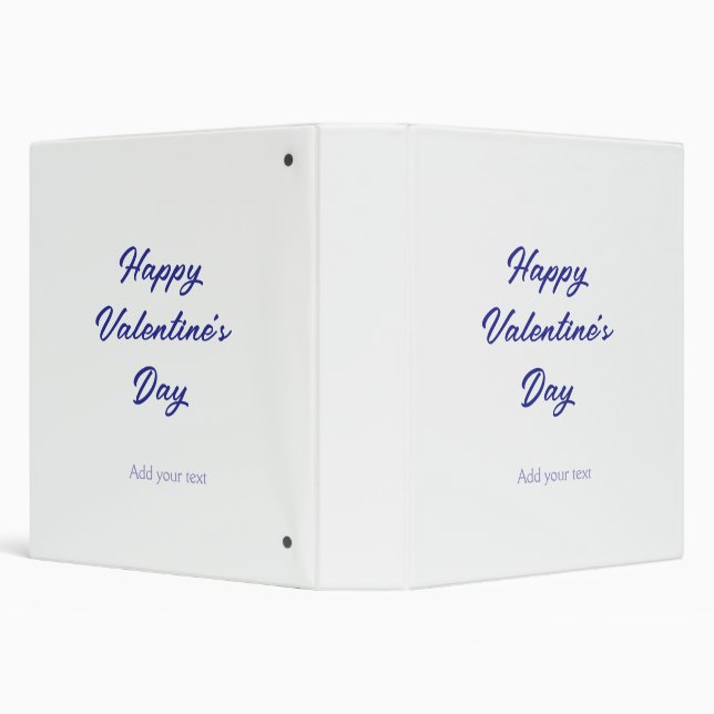Happy Valentine's day purple name add message text Binder (Background)