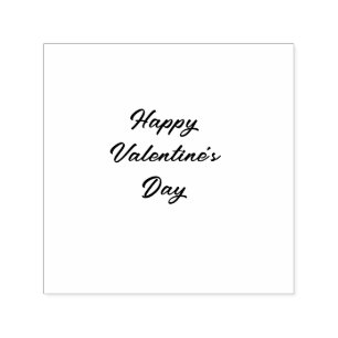 Happy Valentine's day purple name add message text Self-inking Stamp