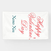 Happy Valentine's day red blue xoxo love name