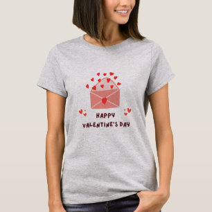 Happy Valentine's Day -Red Hearts Love Images  T-Shirt
