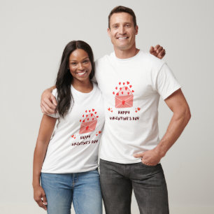 Happy Valentine's Day -Red Hearts Love Images     T-Shirt