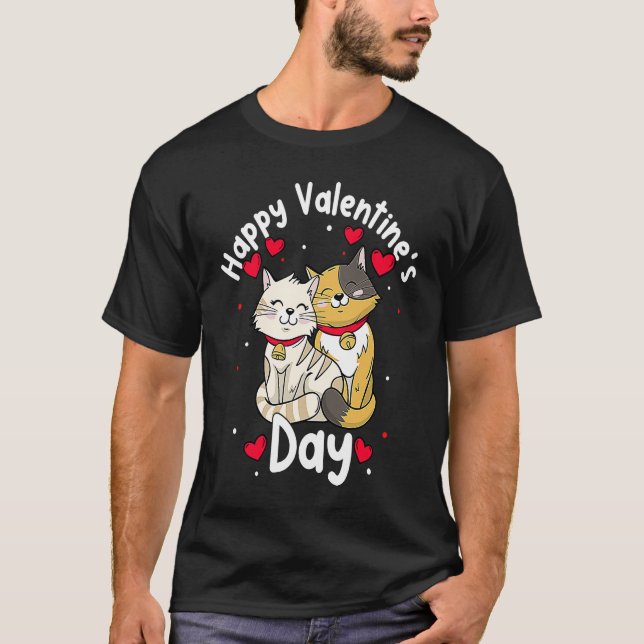 Happy Valentine's Day Roses Date Night Flowers Lov T-Shirt (Front)