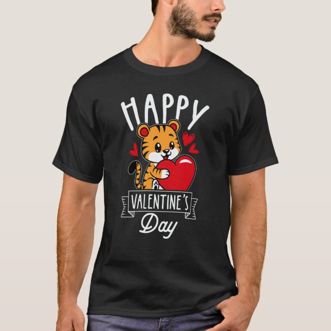 Happy Valentine's Day Roses Date Night Flowers Lov T-Shirt (Front)