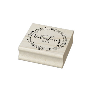 Happy Valentine's Day Rubber Stamp