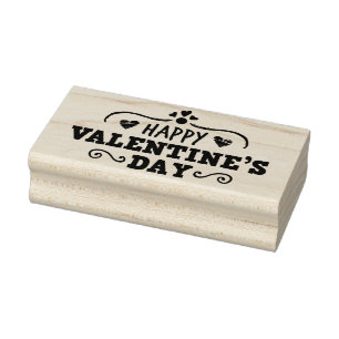 Happy Valentine's Day Rubber Stamp
