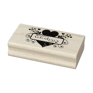 Happy Valentines Day Rubber Stamp