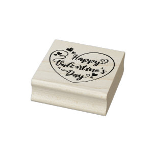 Happy Valentine's Day Rubber Stamp