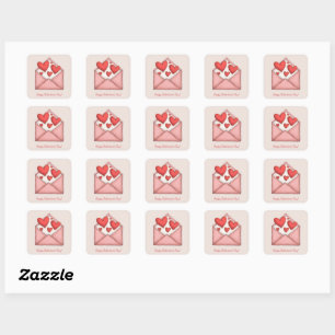 Happy Valentine's Day! Square Sticker