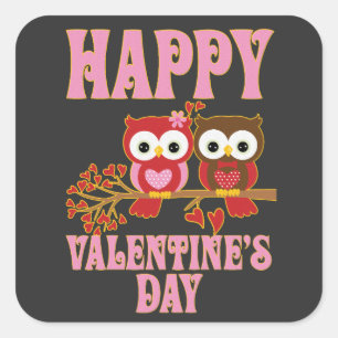 Happy Valentine's Day  Square Sticker