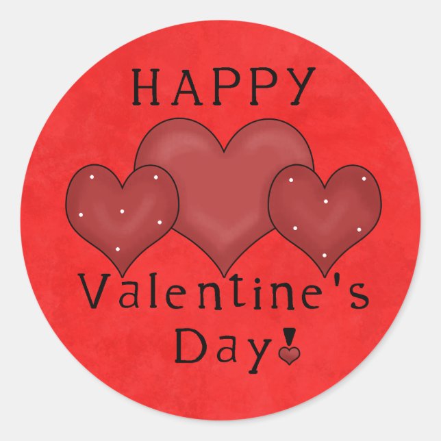 Happy Valentines Day sticker (Front)