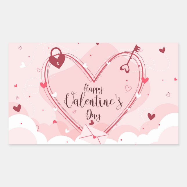 Happy Valentine's Day Sticker (Front)