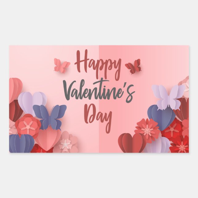 Happy Valentines Day Sticker (Front)