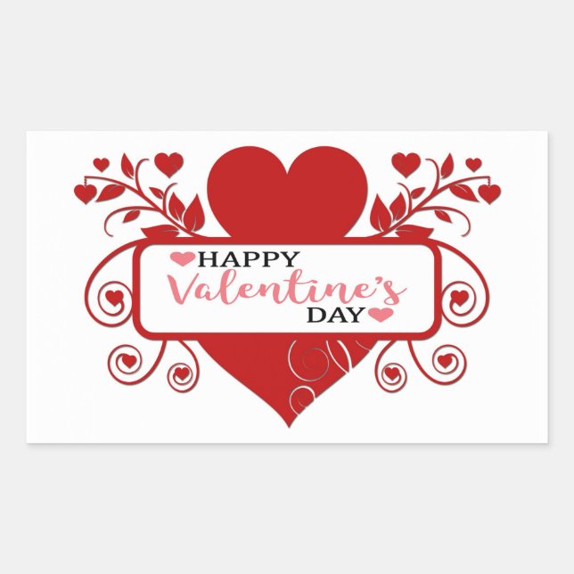 Happy Valentine's Day Sticker (Front)
