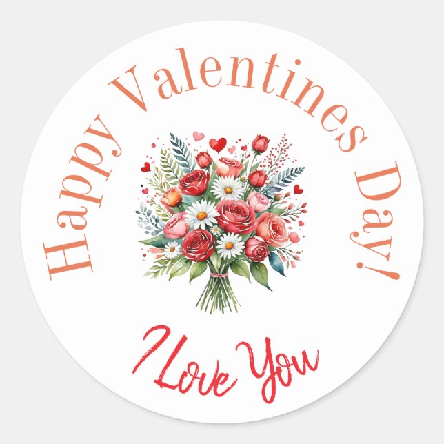 Happy Valentine's Day stickers (Devant)